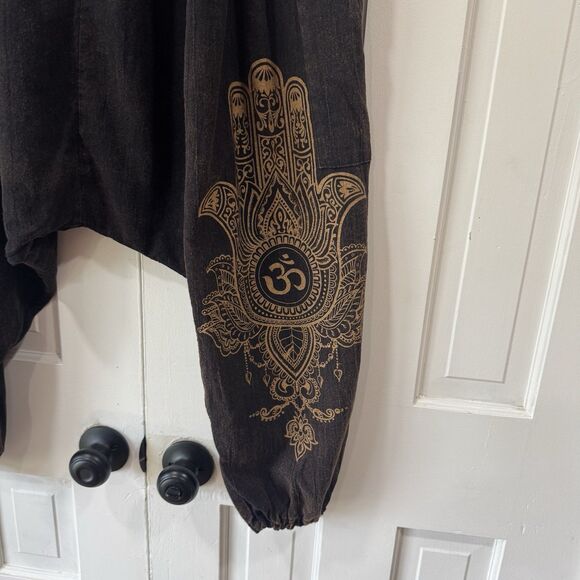 Kathmandu Imports Harem Pants Festival Drop Crotch Fairy Grunge Rave Hippy EUC - Picture 4 of 11